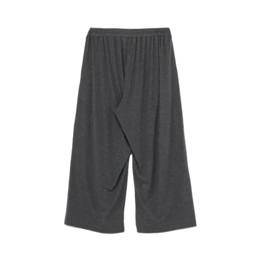 Lyocell Stretch Rib Jersey 4/5 Length Wide Pants