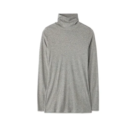 60/- Cotton Soft Rib Jersey High Neck Long Sleeve Shirt