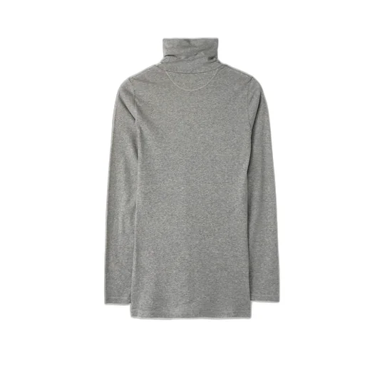 60/- Cotton Soft Rib Jersey High Neck Long Sleeve Shirt