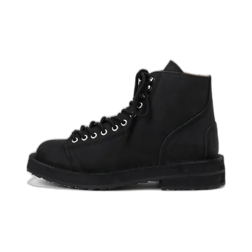 Mat Smooth Leather Zip Biker Boots
