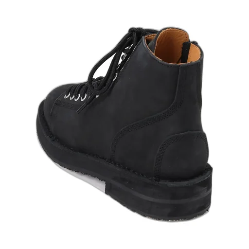Mat Smooth Leather Zip Biker Boots