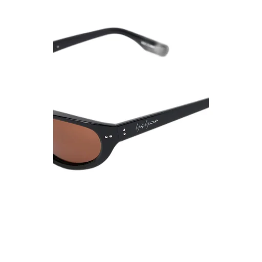 Black Acetate Curve Sunglasses