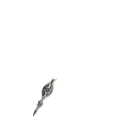 Silver950 Yy Oval Wolf Dagger Pendant