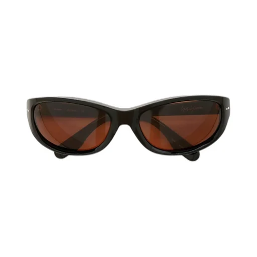 Black Acetate Curve Sunglasses