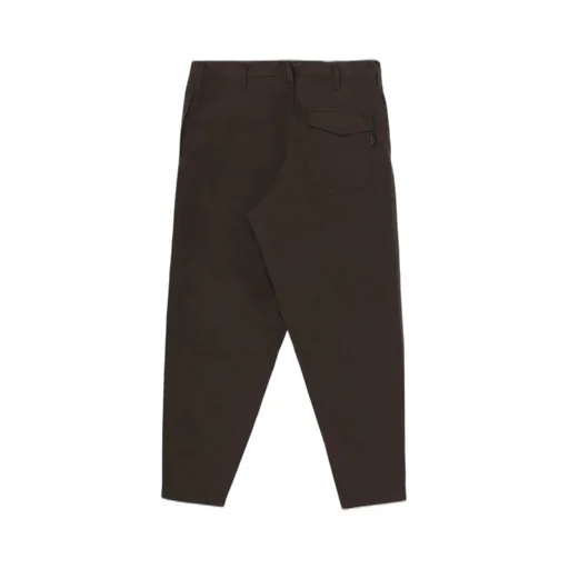 Black Scandal Oxford No-Tuck Waist String Work Pants