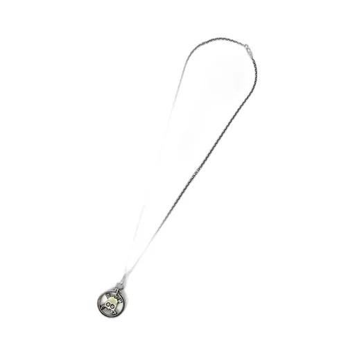 Sv950 Skull Ringcross Pendant