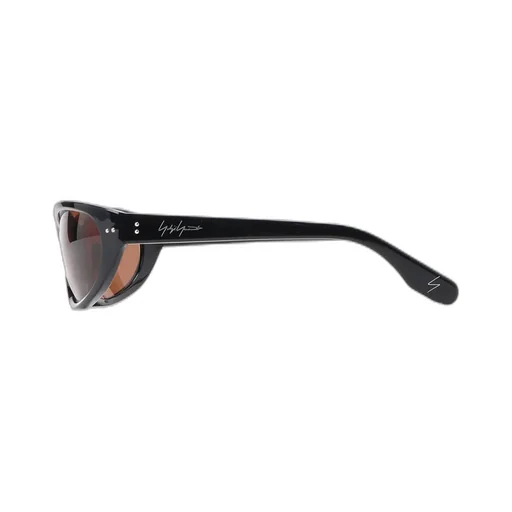 Black Acetate Curve Sunglasses