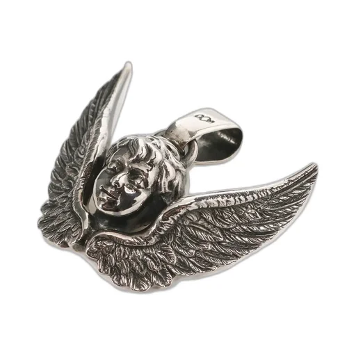 Silver 950 Death Angel Pendanthead