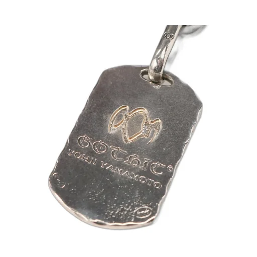 Silver 950 Dogtag Leather Bracelet
