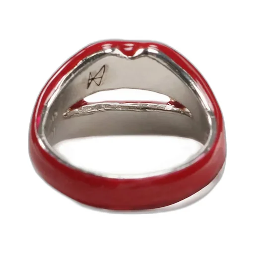 Silver 950 Vampire Fang Ring Rouge
