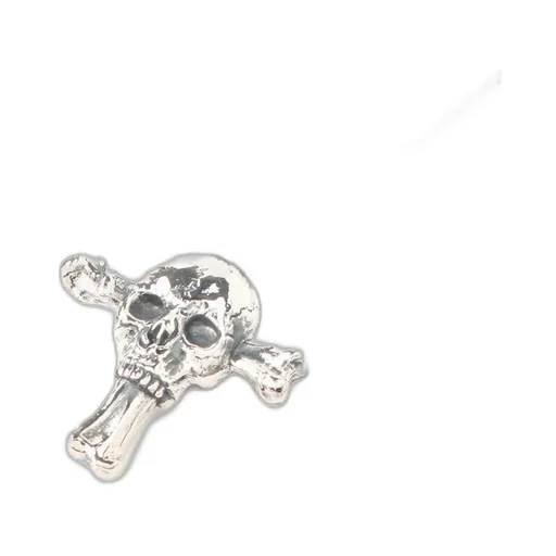 Silver 950 Skull Cross Pendant