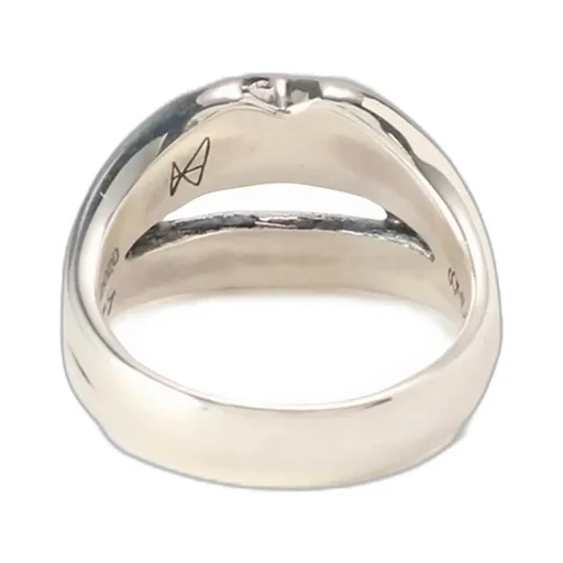 Silver 950 Vampire Fang Ring