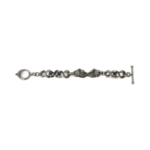 Silver 950 Wolf Bracelet