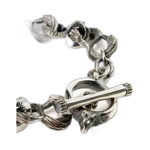 Silver 950 Wolf Bracelet
