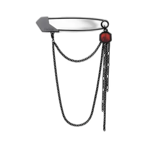 Brass/Garne Carnelian Original Pin