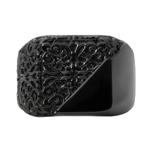 Stone/Brass Element Ring