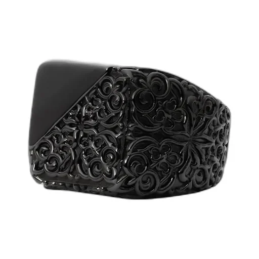 Stone/Brass Element Ring