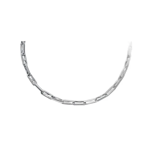 Sv/W.Dia Thorn Necklace Dia Sv