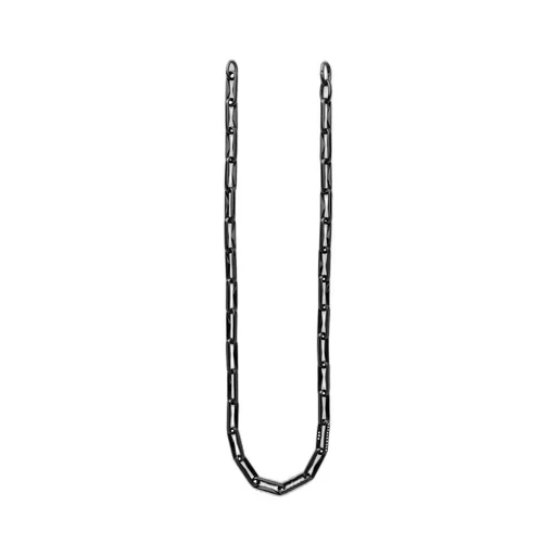 Sv/W.Dia Thorn Necklace Dia Blk