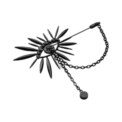 Brass/Swaro Marfa Girl Brooch