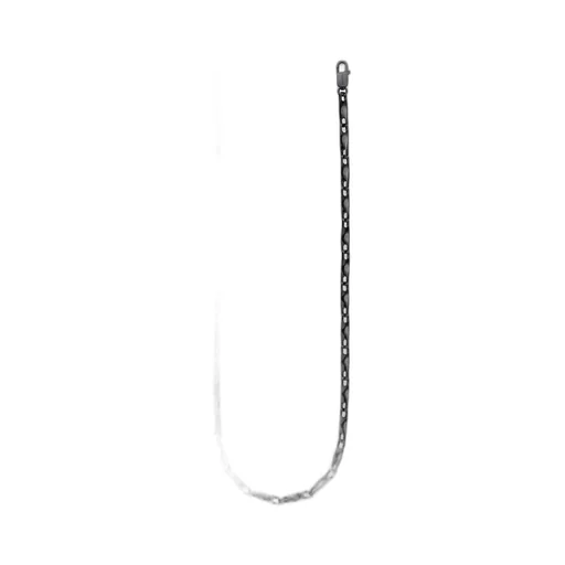 Silver925 Drill Chain Nl Blk