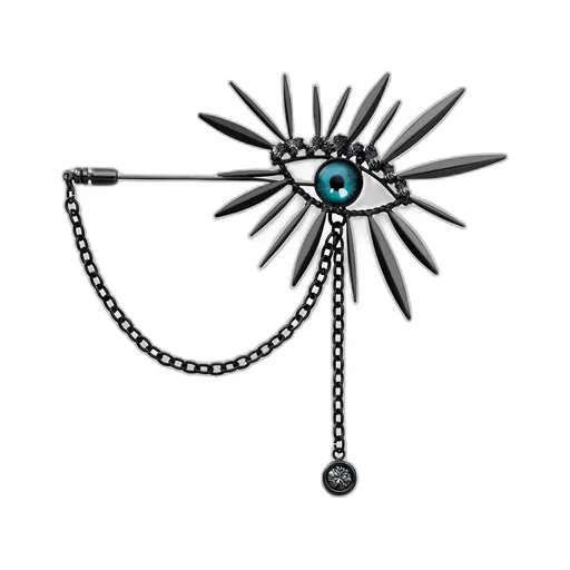 Brass/Swaro Marfa Girl Brooch