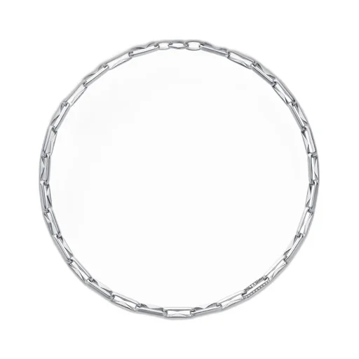 Sv/W.Dia Thorn Necklace Dia Sv