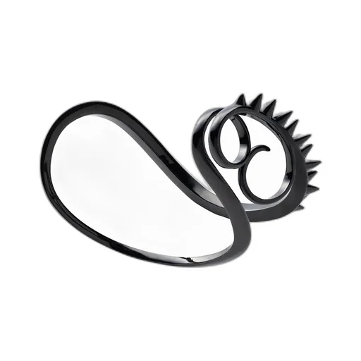 Silver925Black Spike Bracelet