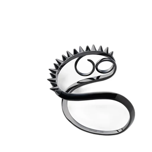 Silver925Black Spike Bracelet