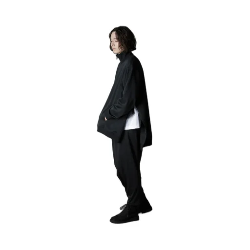 Polyester Smooth Side Slit Track Jacket