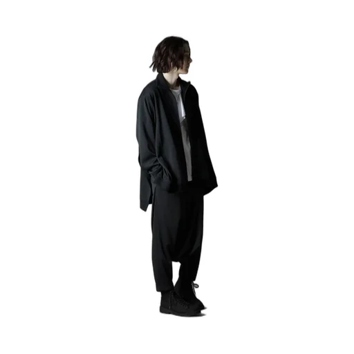 Polyester Smooth Side Slit Track Jacket