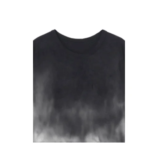 Catch Washer Hem Round Jumbo T-Shirt Short Sleeves