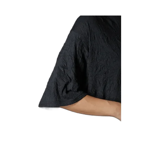 Catch Washer Hem Round Jumbo T-Shirt Short Sleeves