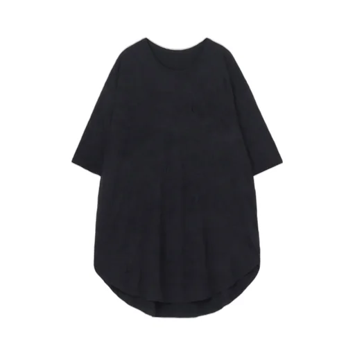 Catch Washer Hem Round Jumbo T-Shirt Short Sleeves