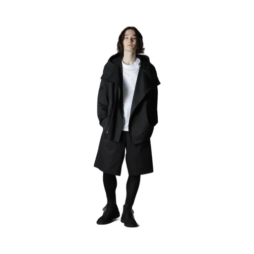 Cotton Gabardine Double Hoodie