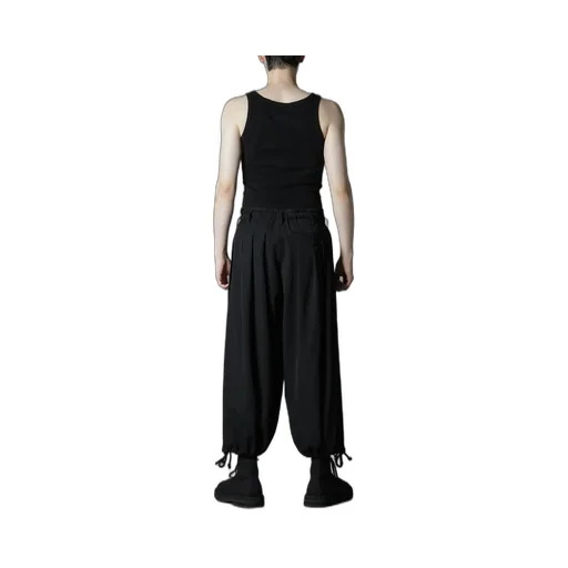 Wool Gabardine Balloon Pants
