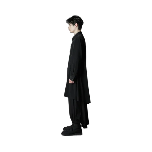 Crepe De Chine Standard Asymmetrical Flares Shirt