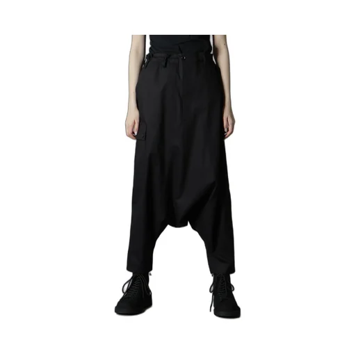 Cotton Gabardine Cargo Sarouel Pants