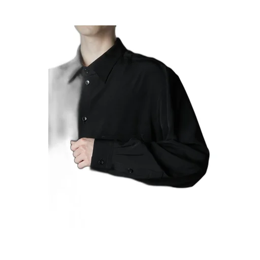 Crepe De Chine Standard Asymmetrical Flares Shirt