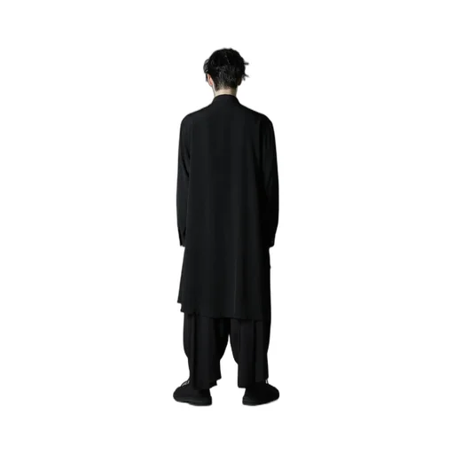 Crepe De Chine Standard Asymmetrical Flares Shirt