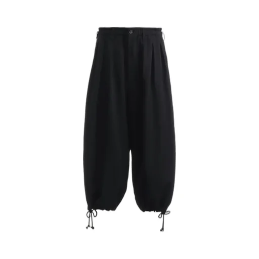 Wool Gabardine Balloon Pants