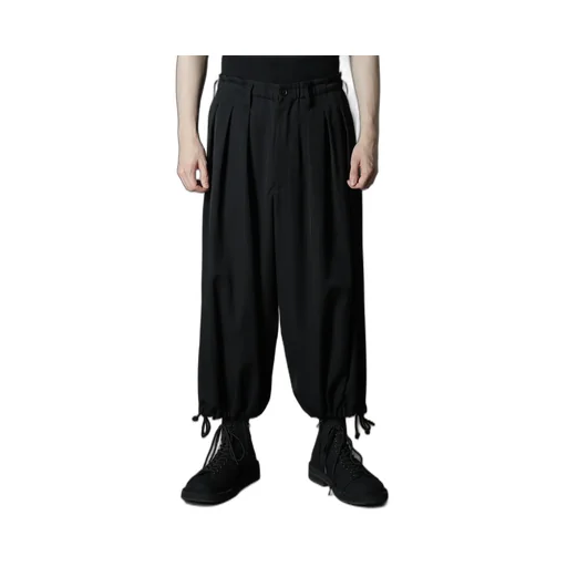 Wool Gabardine Balloon Pants