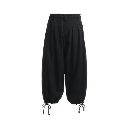 Wool Gabardine Balloon Pants