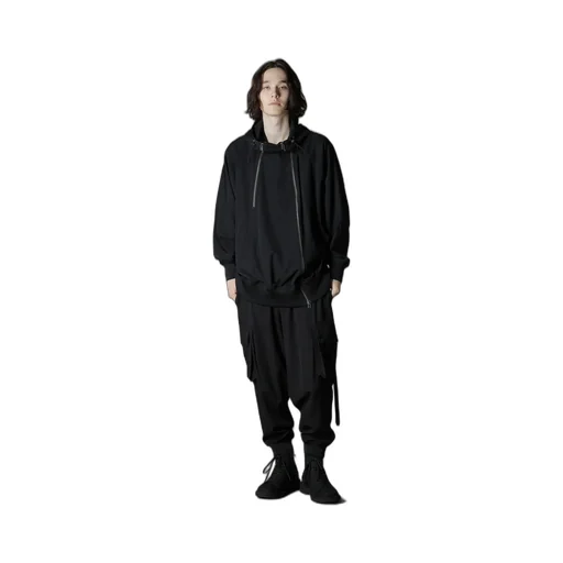 W/Gabardine Inverted V Hoodie Slim