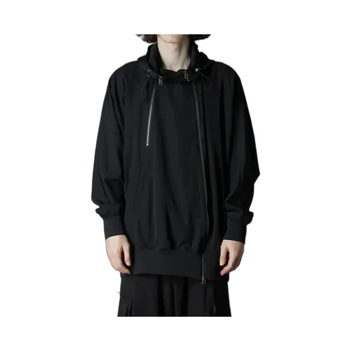 W/Gabardine Inverted V Hoodie Slim