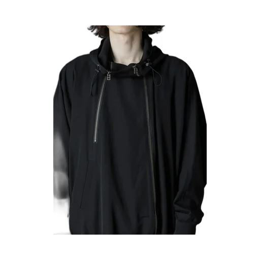 W/Gabardine Inverted V Hoodie Slim