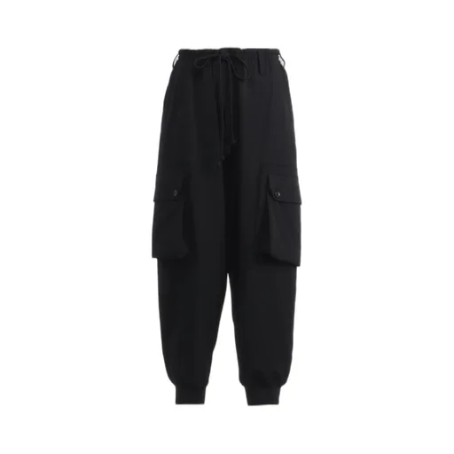 Wool Gabardine Standard Ribbed Hem Cargo