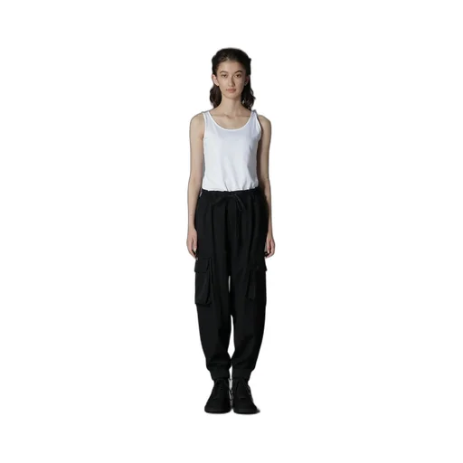 Wool Gabardine Standard Ribbed Hem Cargo