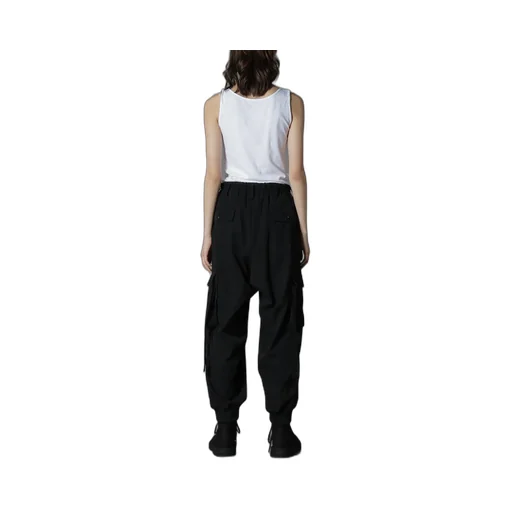 Wool Gabardine Standard Ribbed Hem Cargo