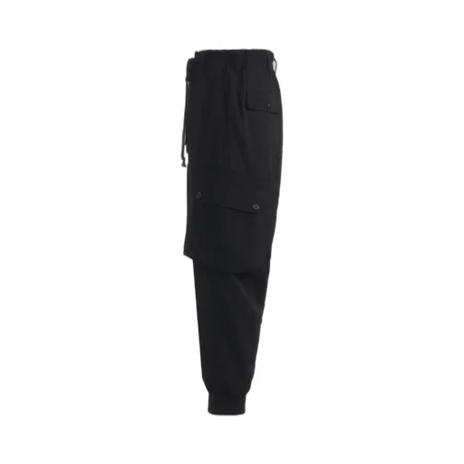 Wool Gabardine Standard Ribbed Hem Cargo